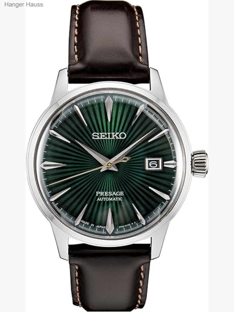 Mens Automatic Watch  Presage Cocktail Time Patterned Dial